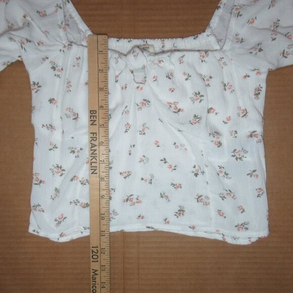 Billabong Floral Crop Top | Size Medium - Picture 4 of 11